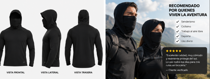 Buzo Unisex con Capucha y Tapabocas Integrado – Cobertura Total