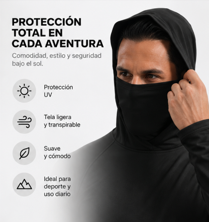 Buzo Unisex con Capucha y Tapabocas Integrado – Cobertura Total